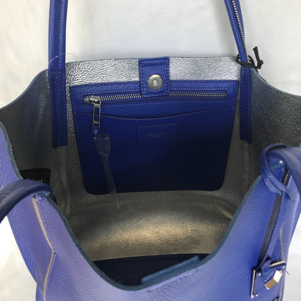 Botkier Soho pebbled leather tote cobalt blue - Picture 6 of 7